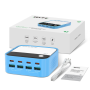 Chargeur GaN RELIFE Q2 120W à 8 Ports Bleu