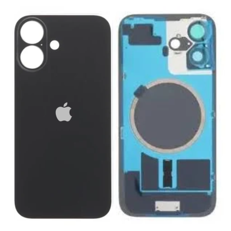 iPhone 16 Black Rear Cover Glass (Original Disassembled) - Grade A