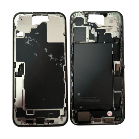 Chassis Arrière iPhone 16 sans Vitre Arrière avec Batterie Blanc (Origine Demonté) Grade A