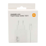 Kit Chargeur Xiaomi HyperCharge Combo USB Avec Câble Type-C 67 W Blanc BHR9465EU