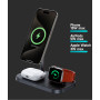 Benks Infinity 3-in-1 Wireless Charging Stand - Ultra-Fast Charging and Sleek Design - White