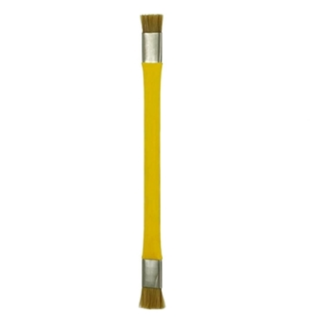 Brosse antistatique à double usage SUNSHINE SS-022 en plastique - Jaune