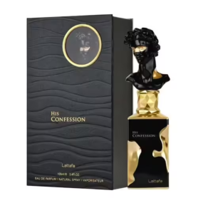 Lattafa His Confession Eau de Parfum for Him 100ml - Masculine Fragrance with Lasting Impression